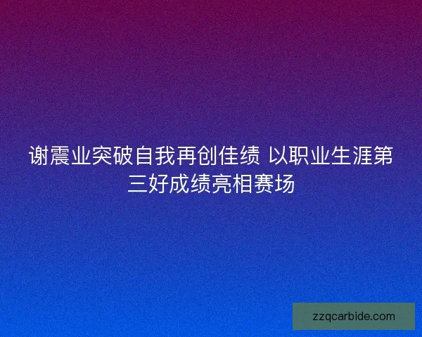 谢震业突破自我再创佳绩 以职业生涯第三好成绩亮相赛场